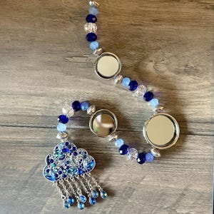 Crystal Rain Cloud Suncatcher: Handmade Boho Window Decor